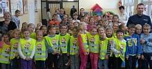 Szkoła w Lanckoronie świeci odblaskowym przykładem!