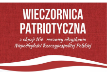 zaproszenie na wieczornicę patriotyczną do Izdebnika